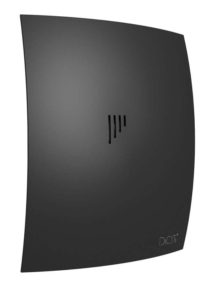 Вентилятор накладной BREEZE D100 обратный клапан Matt black DICITI