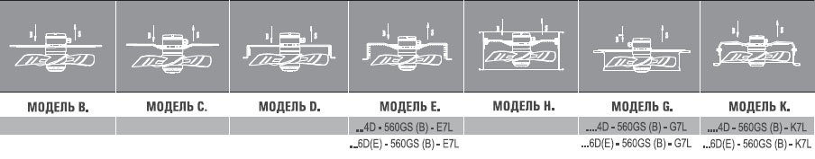AXW4E-550B-G5L вентилятор осевой для настенного монтажа — Габаритные размеры
